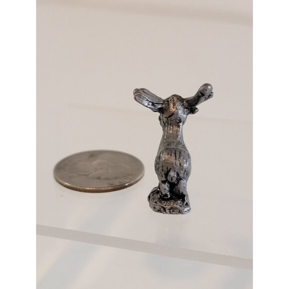 Solid Pewter Silver MOOSE Funny Highly Detailed Figurine Bartlett - Picture 3 of 7